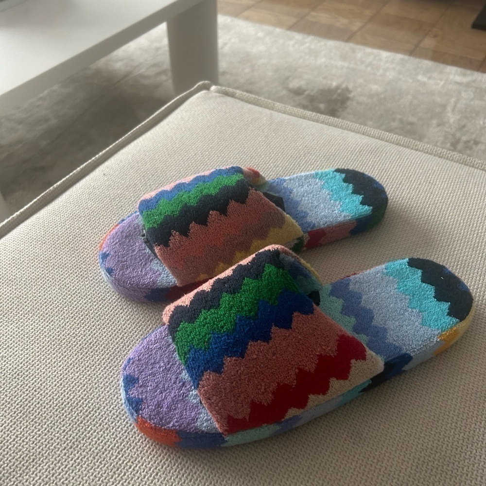 NWT! Missoni Cecil Open Slippers Terry Cloth Size XL - Picture 9 of 14
